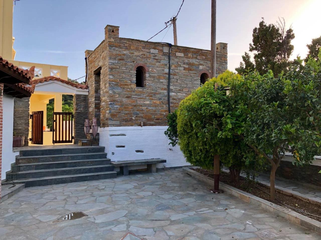 Villa Andros Epoque Livádhia Exteriör bild